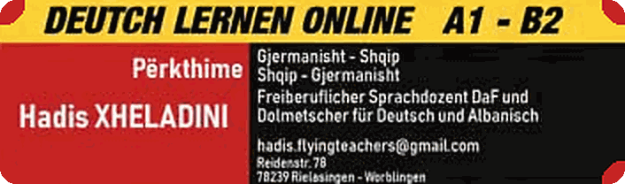 Deutsch Lernen Online – Hadis Xheladini